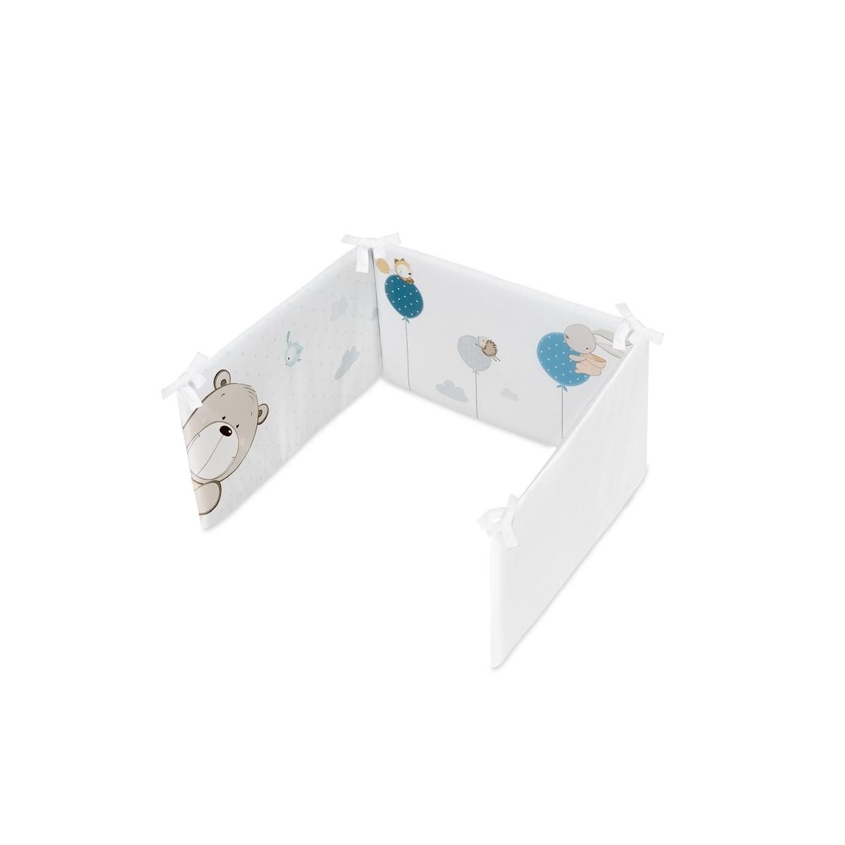 INTERBABY Parure de lit 2 Pcs. Cotton Musseline Jirafa Tren Bleu Foncé