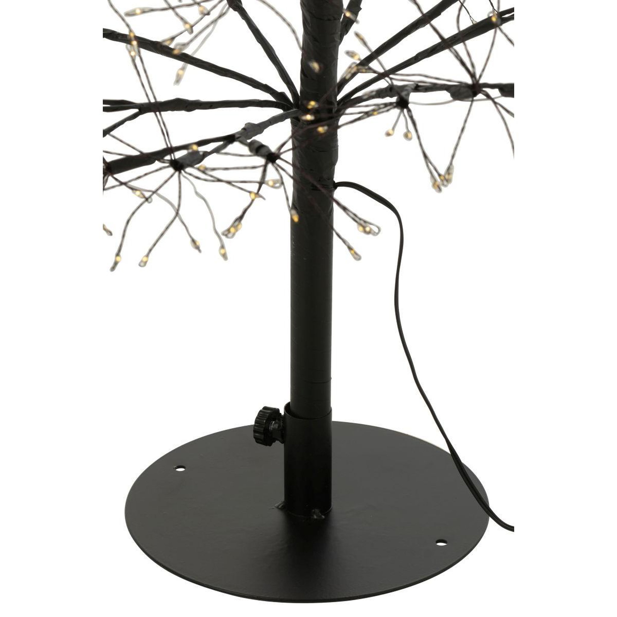 Voir la diapositive 2 : J-LINE Sapin à led en métal  grady  120cm noir
