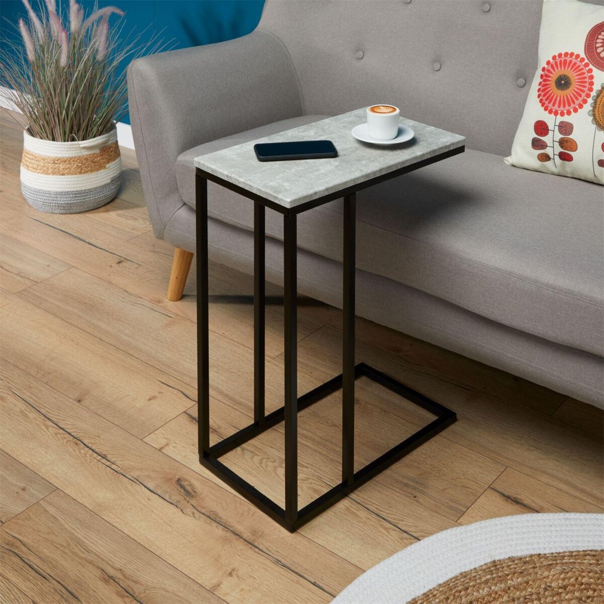 IDIMEX Table d'appoint rectangulaire DEBORA