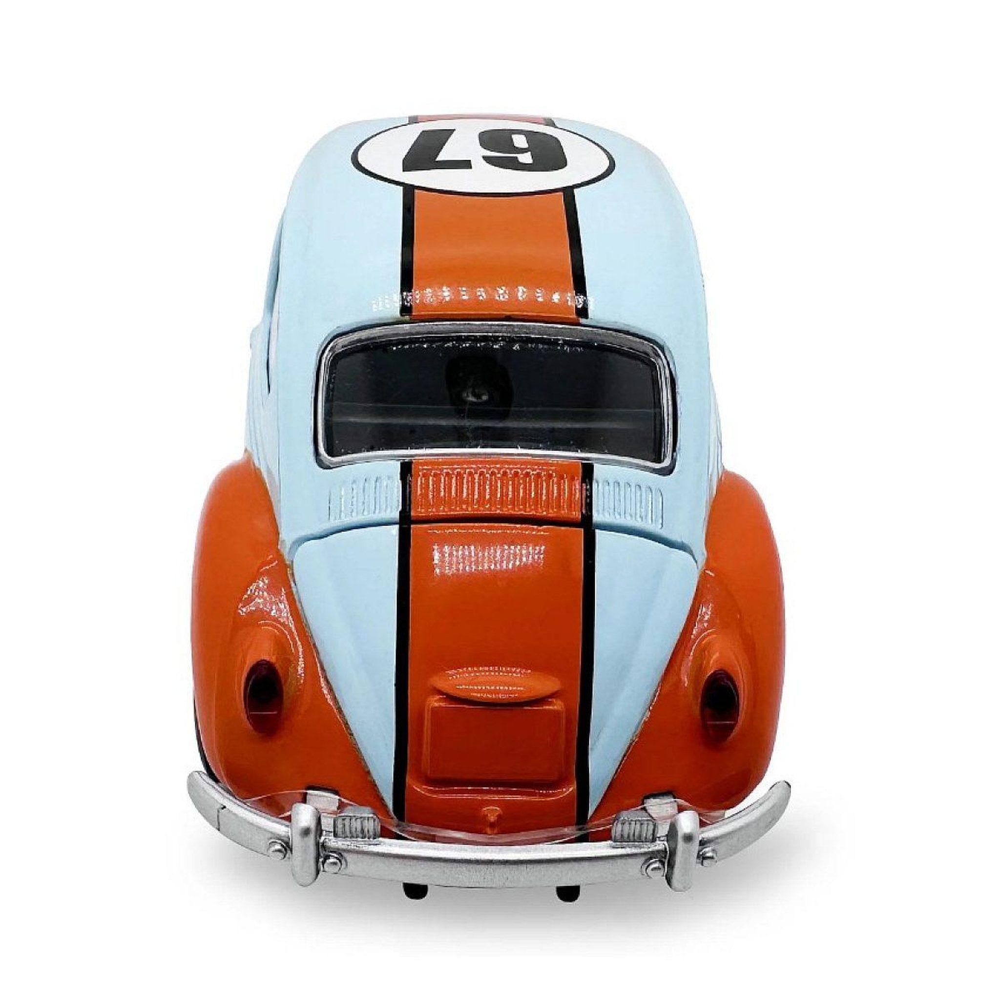 Voir la diapositive 3 : Jamara Volkswagen coccinelle 1967 miniature 1:28 bleu clair avec piles