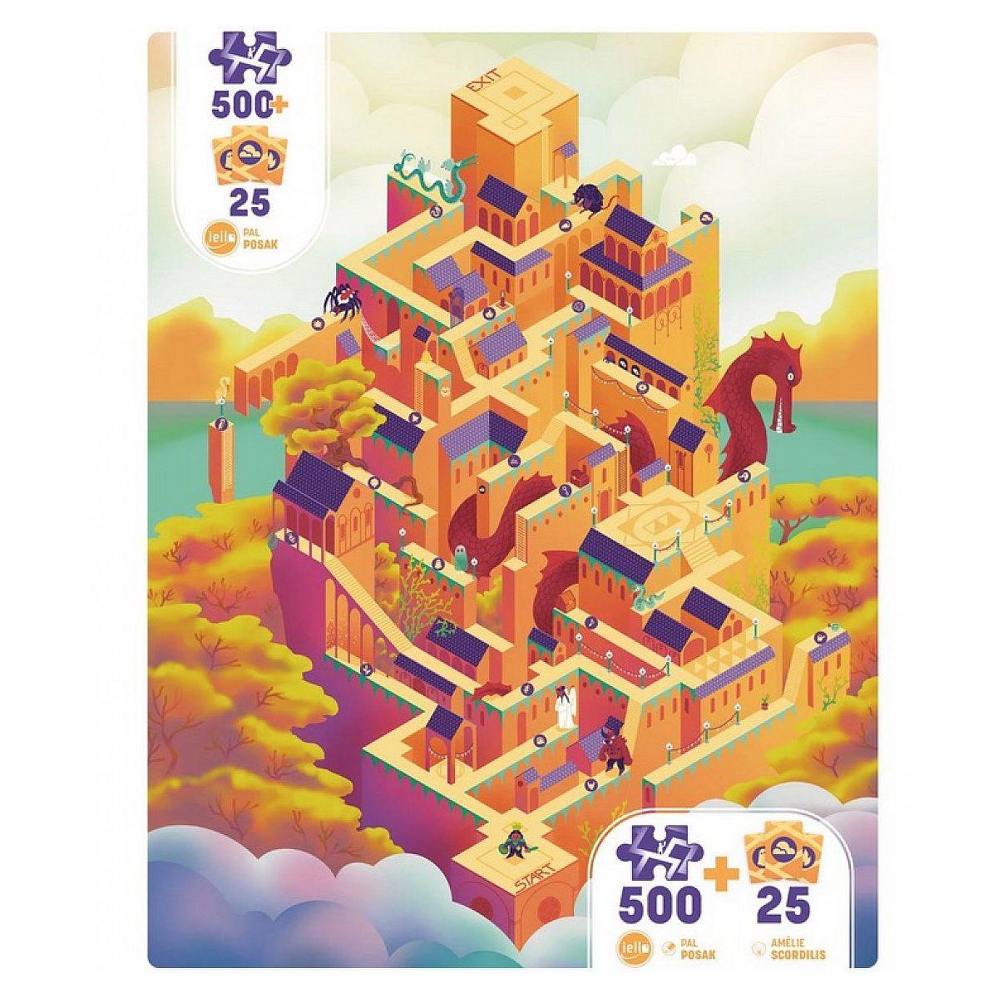 Voir la diapositive 2 : Iello Puzzle play donjon - chateau 500 p