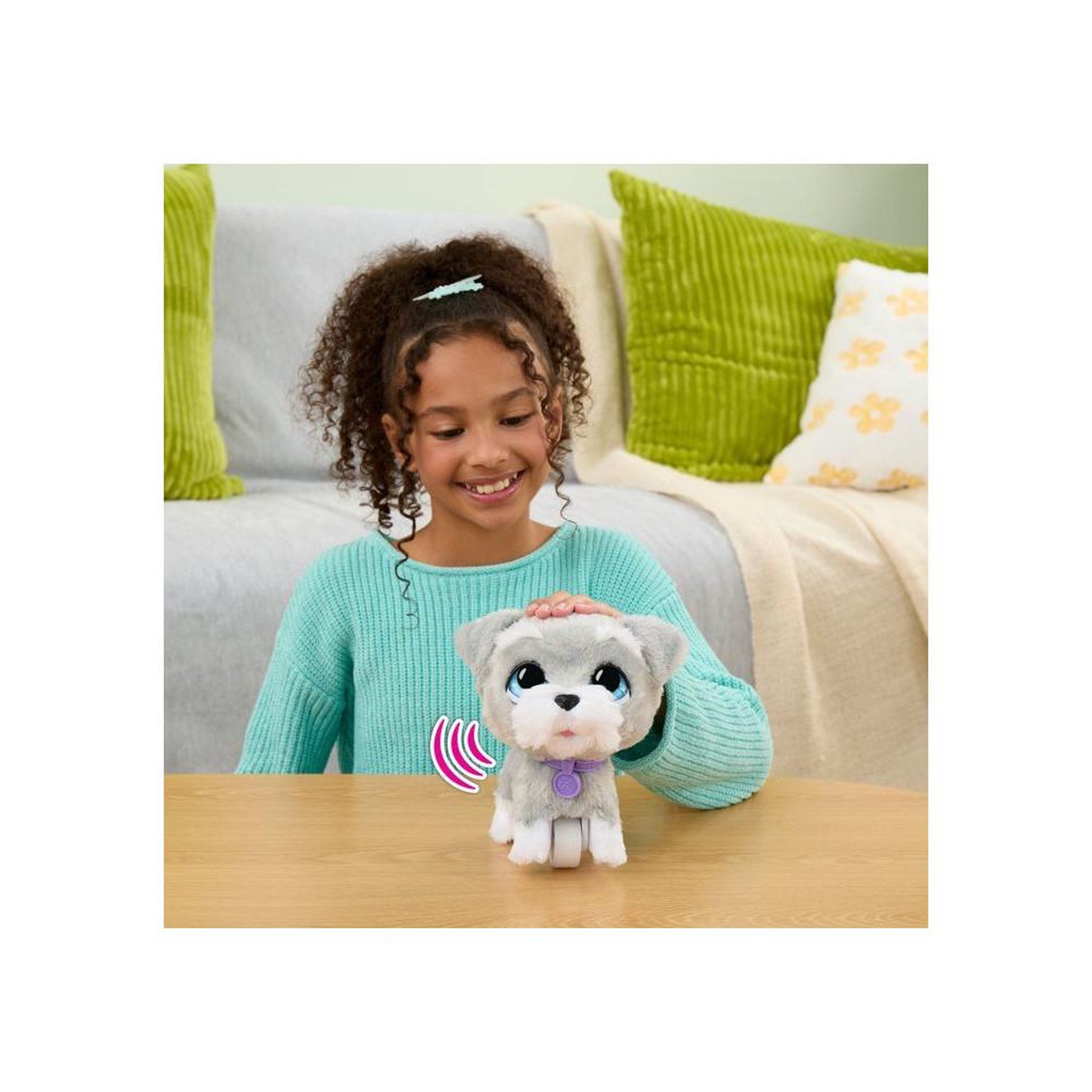 Voir la diapositive 5 : FURREAL FRIENDS Chien en peluche interactive schnauzer 23 cm : marche et mouvements de tête, aboiements et effets sonores