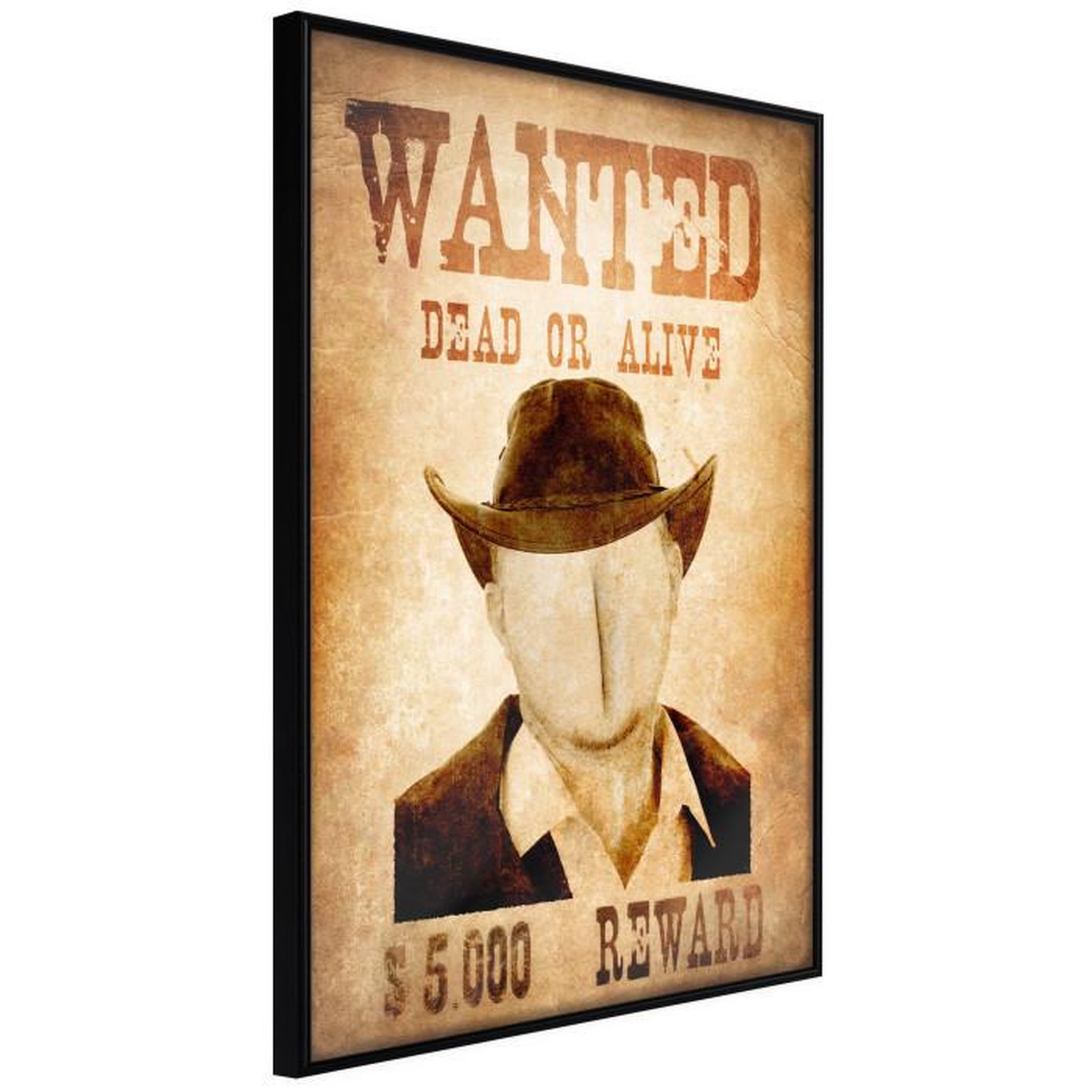 Paris Prix Affiche Murale Encadrée  Long Time Ago in the Wild West. Coloris disponibles : Noir, Jaune