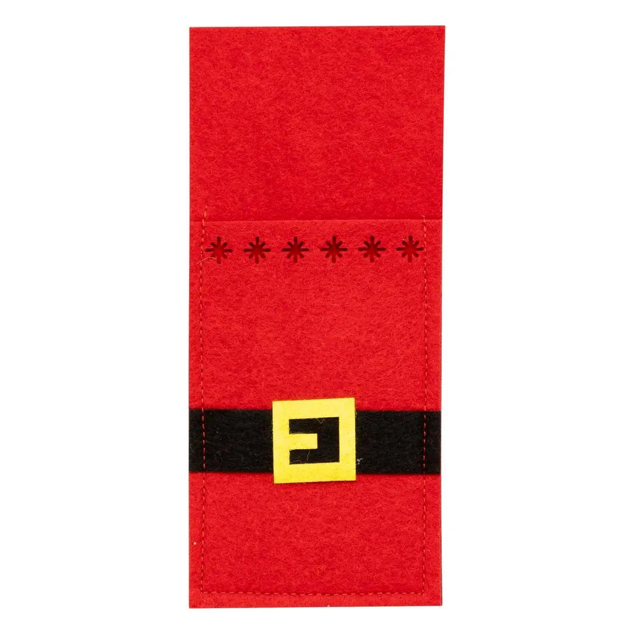Voir la diapositive 2 : ATMOSPHERA Lot de 4 porte-couverts  père-noël  18cm rouge