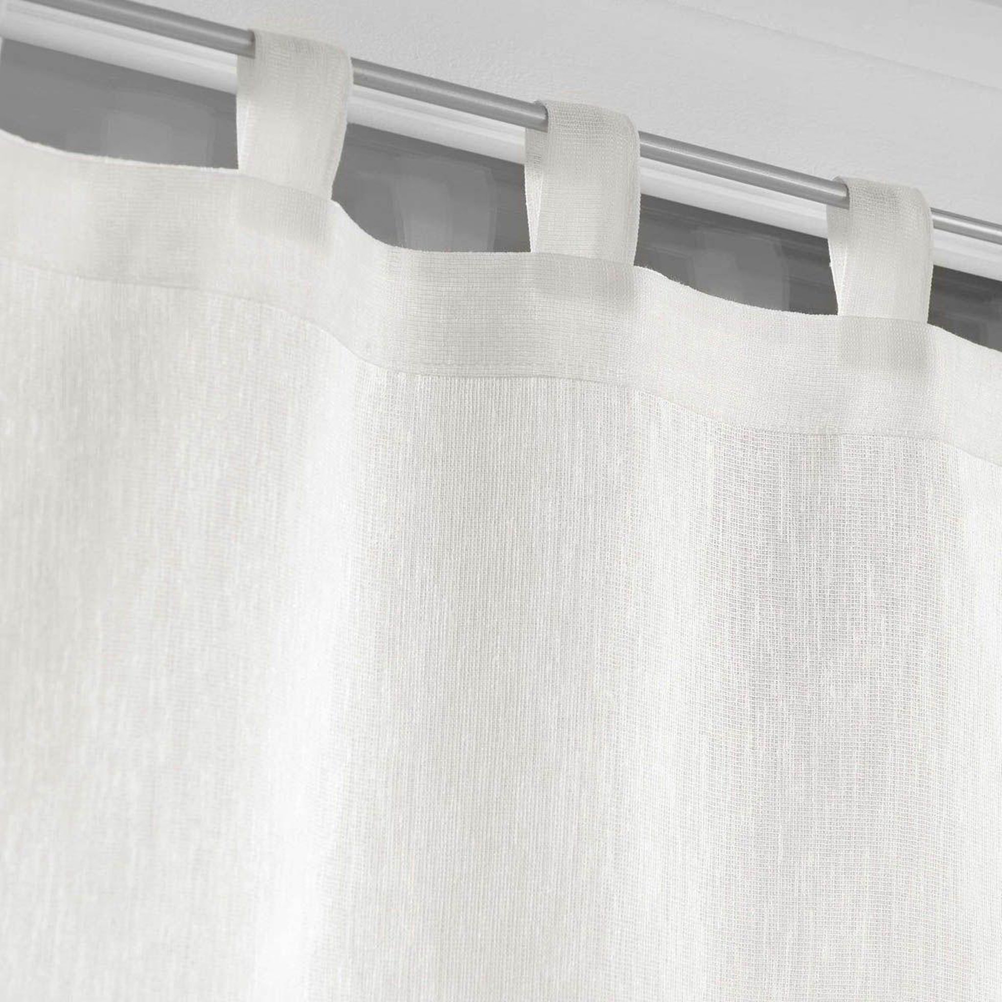 Voir la diapositive 2 : Douceur d'Intérieur Paire de voilages  selena  60x90cm blanc