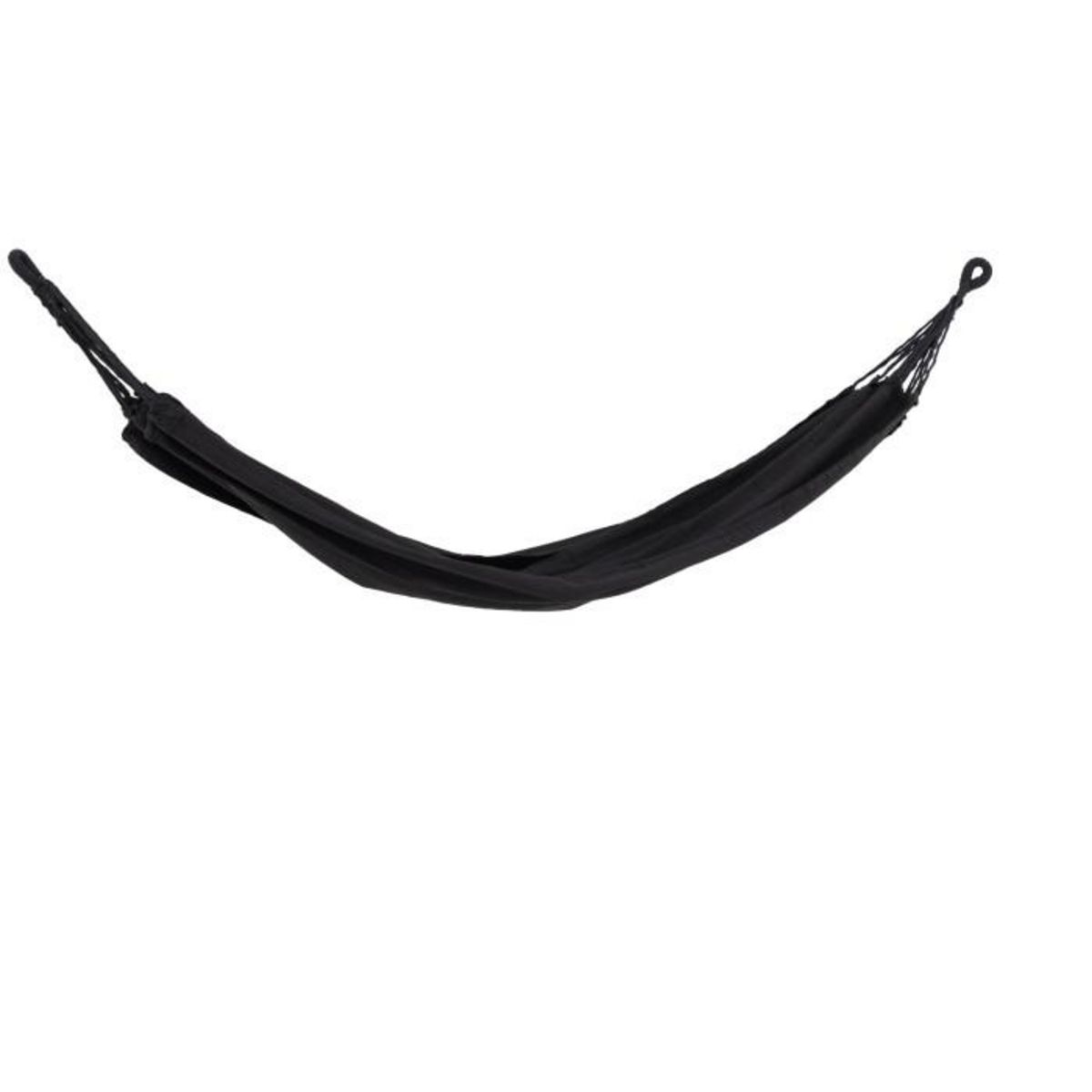 Paris Prix Hamac en Tissu  Hedvig  200cm Noir