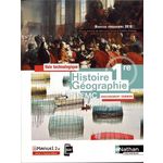 HISTOIRE GEOGRAPHIE EMC 1RE. VOIE TECHNOLOGIQUE ENSEIGNEMENT COMMUN, EDITION 2019, Carnat Jean-Louis