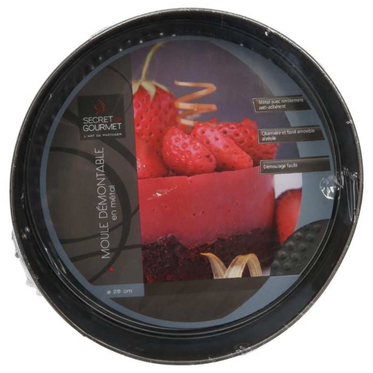 FIVE Moule à Cake Rond Démontable  Best  26cm Noir