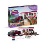 Voir la diapositive 2 : Schleich Figurine Pick-up et sa grande remorque équestre, Schleich 42705 Gamme Horse Club