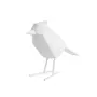 PRESENT TIME Statuette de décoration oiseau en Polyrésine - Blanc