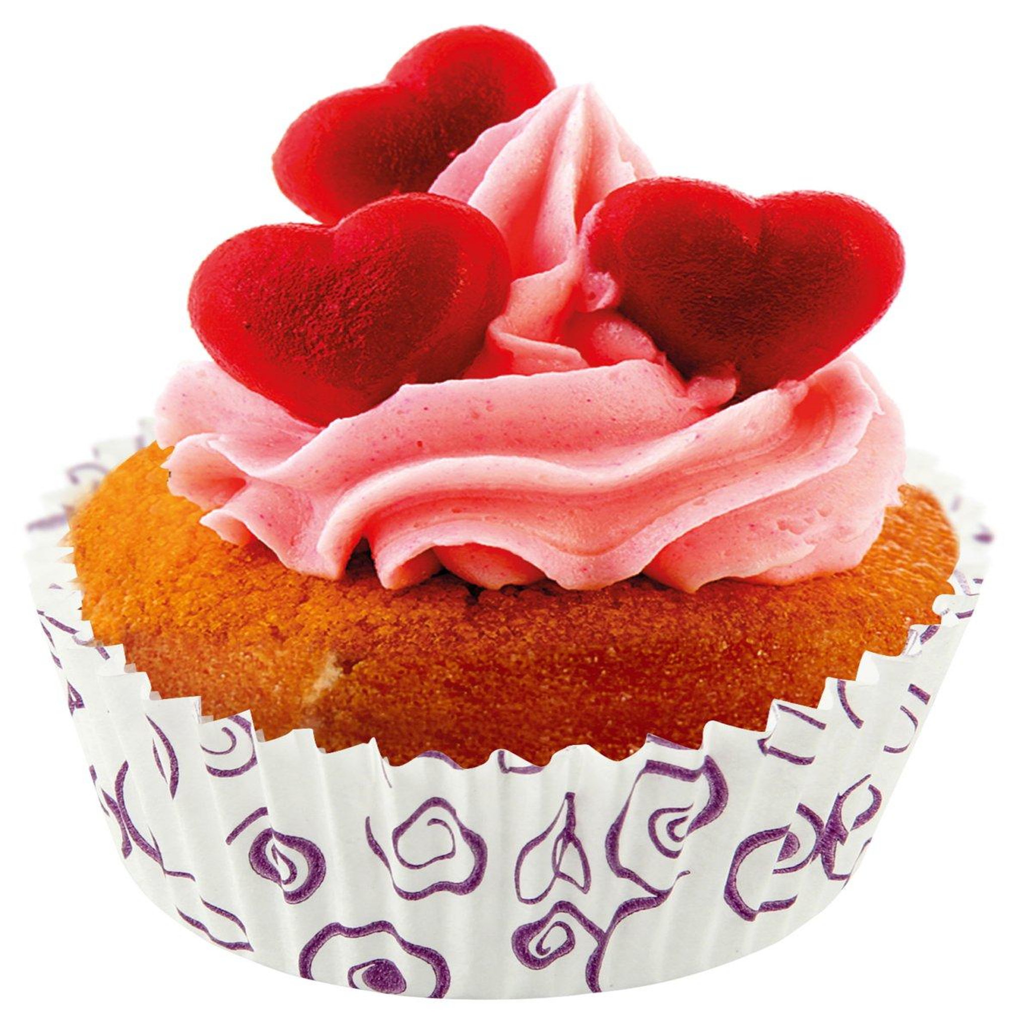 Voir la diapositive 5 : ZENKER Lot de 50 moules à muffins en papier motif fleur violette 7 cm zenker smart pastry