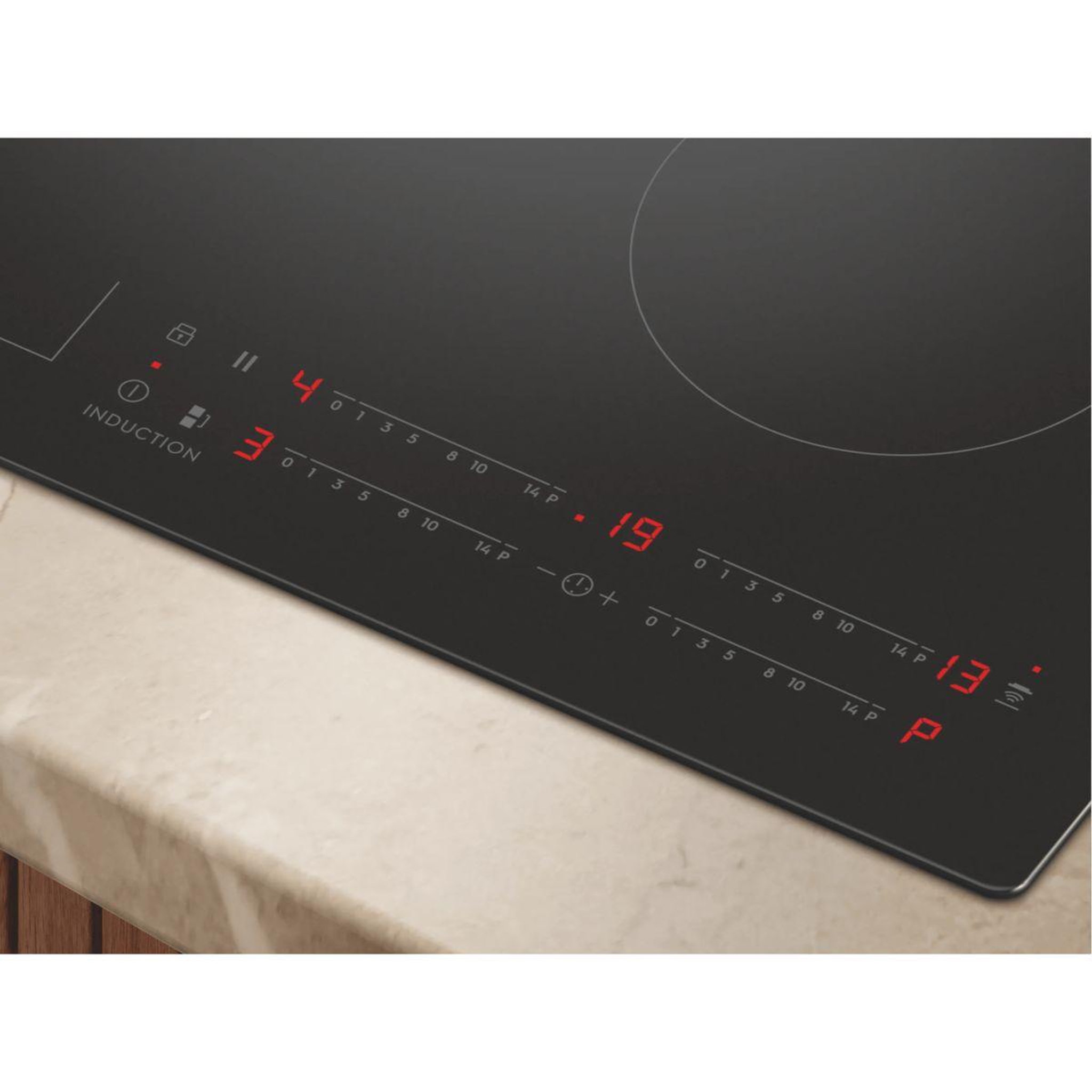 Voir la diapositive 3 : ELECTROLUX Plaque induction EIV63443CT SaphirMatt SE- Anti-rayures et Zone Flex