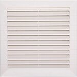CENTRALE BRICO Grille d'aération abs naturel, L.18.2 x l.18.2 cm