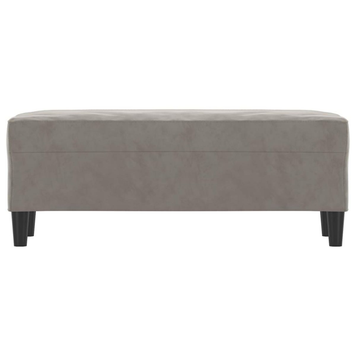 VIDAXL Banc Gris clair 100x35x41 cm Velours