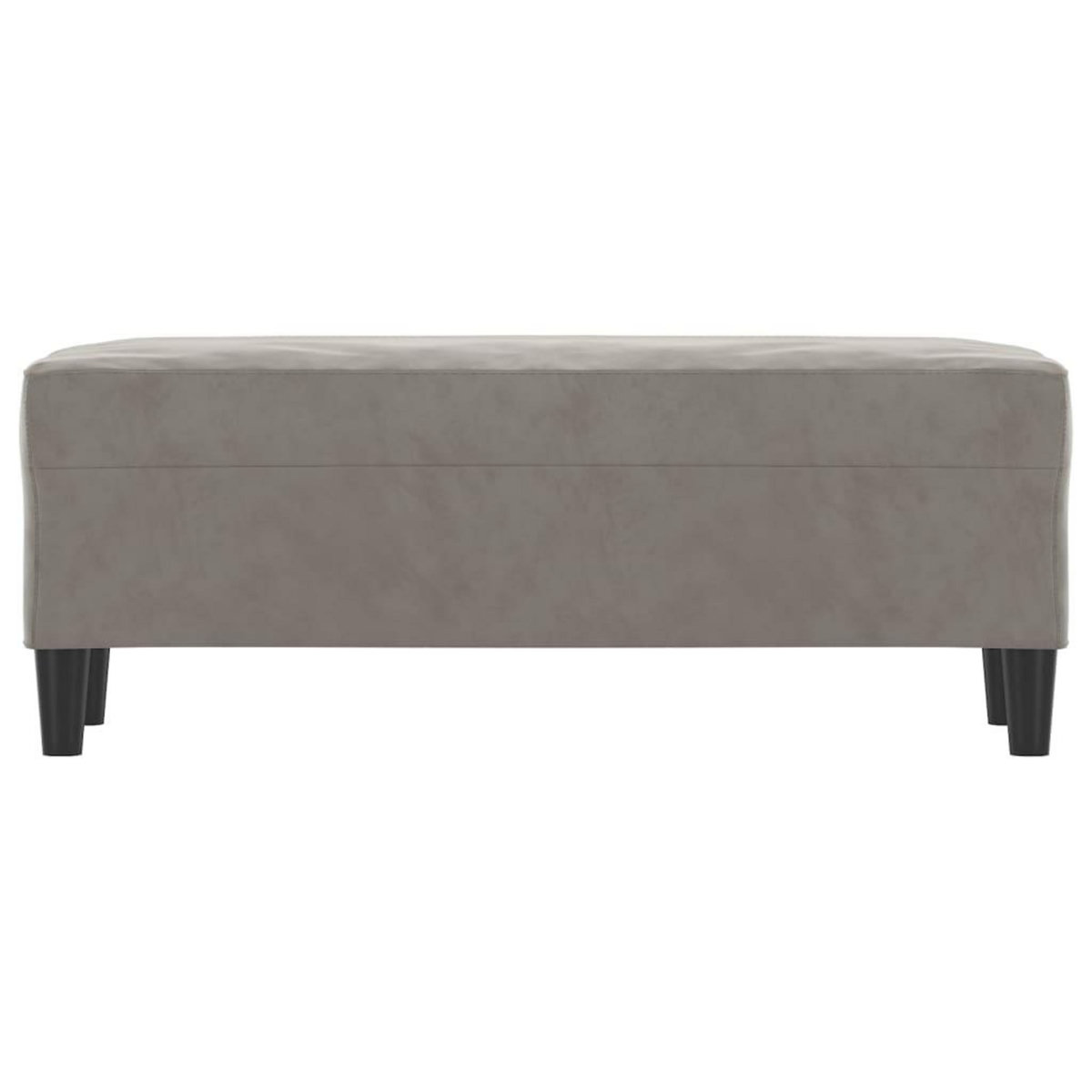 VIDAXL Banc Gris clair 100x35x41 cm Velours