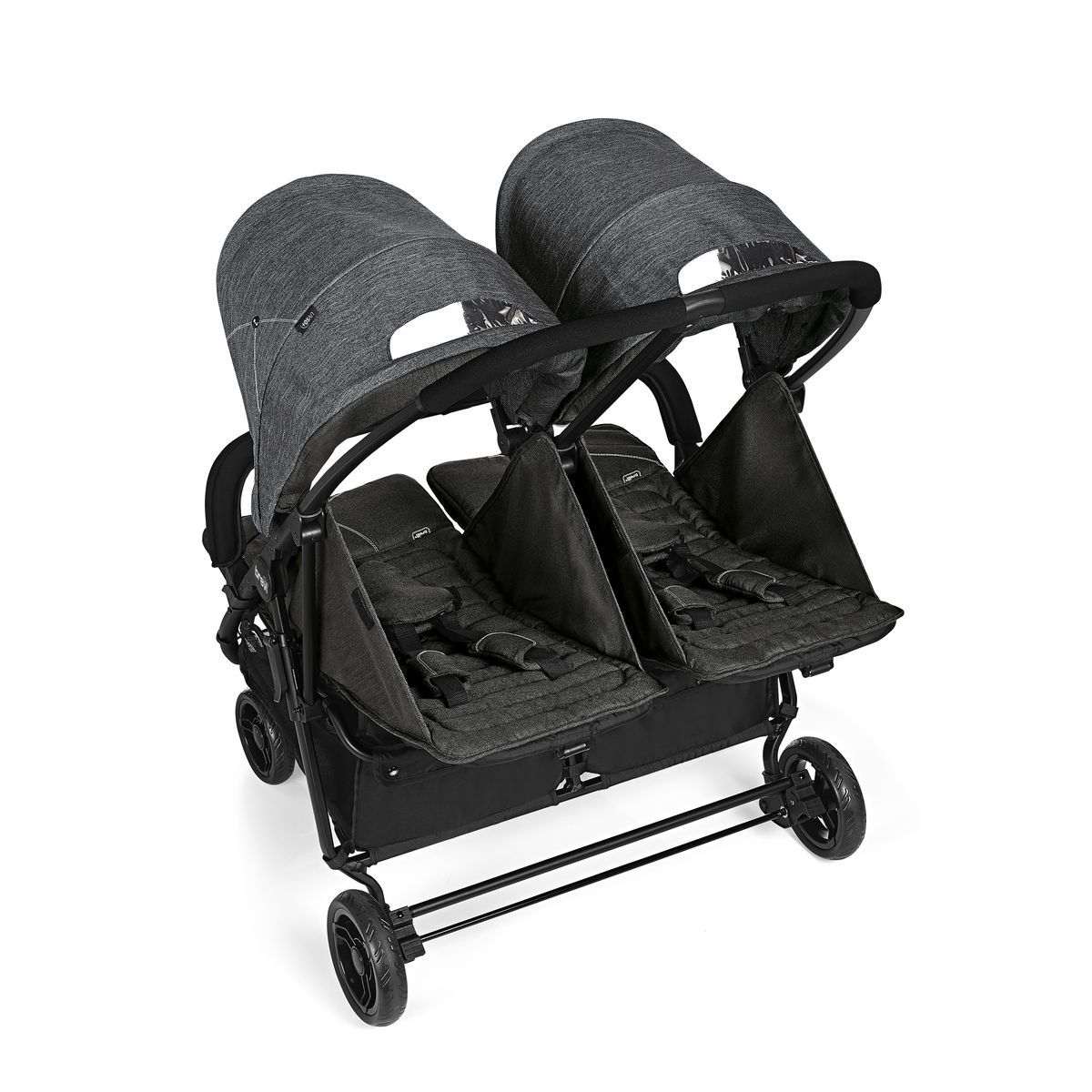 BREVI Poussette double avec assise côte à côte Indue