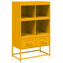 Voir la diapositive 2 : VIDAXL Buffet haut jaune moutarde 68x39x111,5 cm acier
