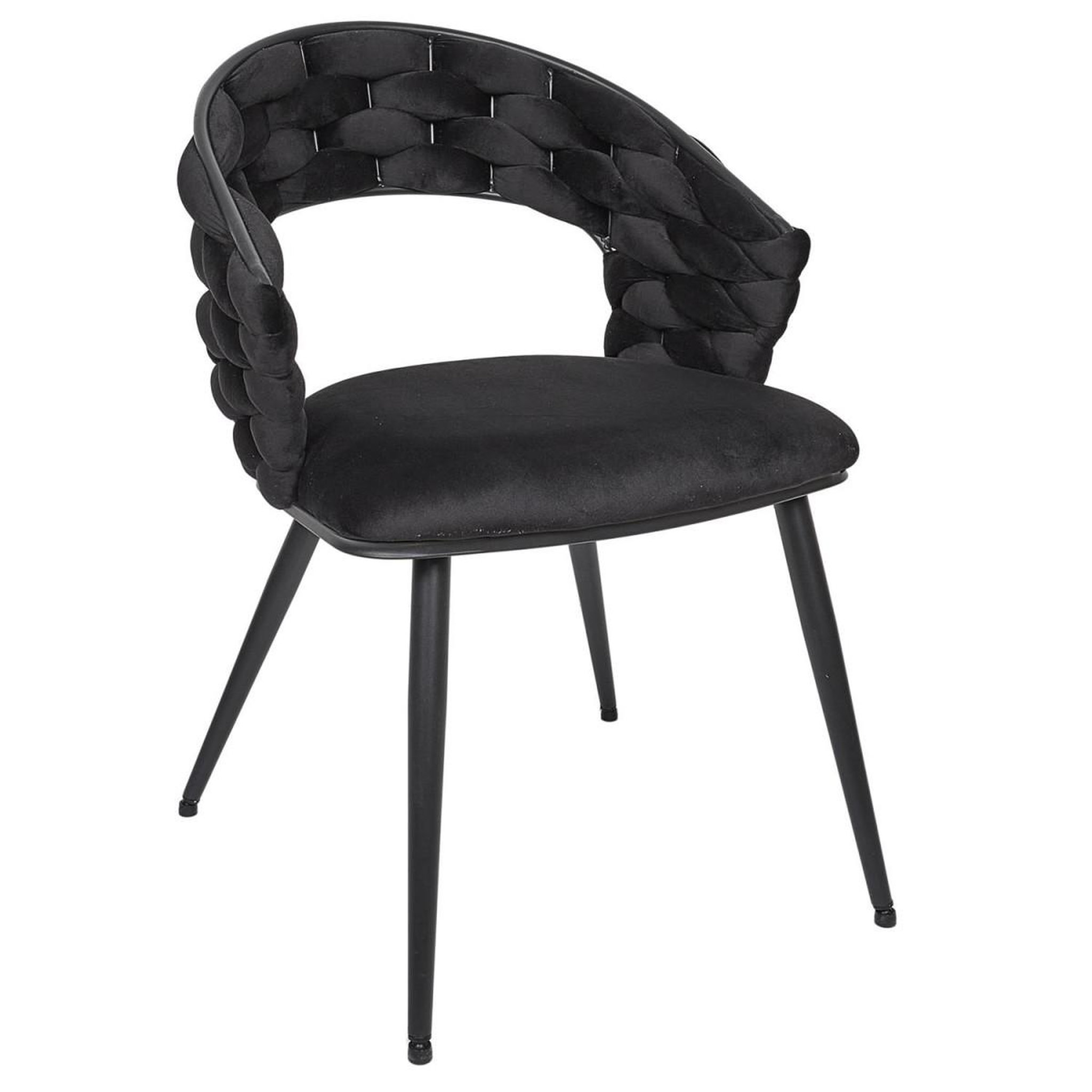 Voir la diapositive 2 : The Home Deco Factory Lot de 2 chaises design  salyer  82cm noir