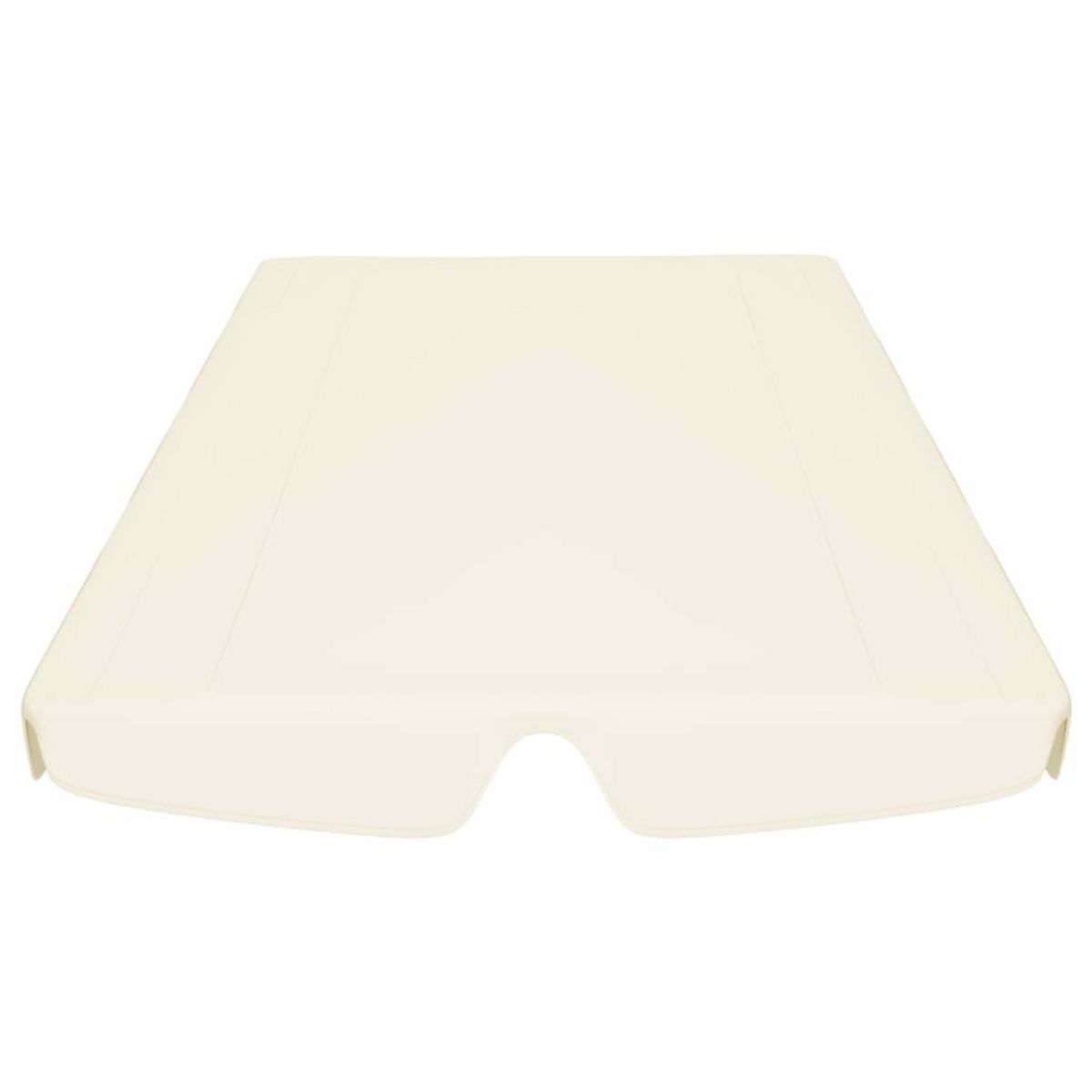 VIDAXL Toit de rechange de balançoire creme 150/130x105/70 cm