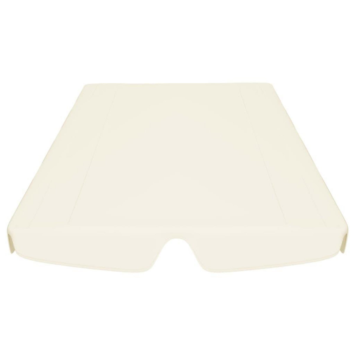 VIDAXL Toit de rechange de balançoire creme 150/130x105/70 cm