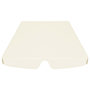 Voir la diapositive 4 : VIDAXL Toit de rechange de balançoire creme 150/130x105/70 cm