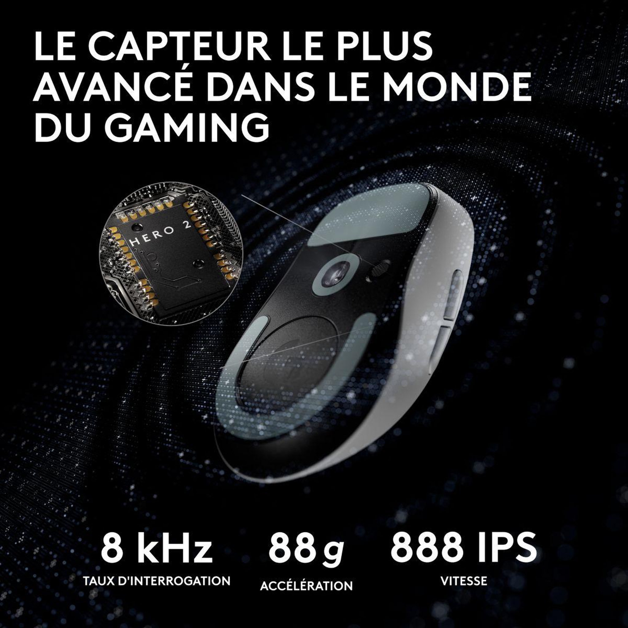 Voir la diapositive 4 : Logitech Souris gamer sans fil g pro x superlight 2 lightspeed blanc
