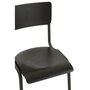 Voir la diapositive 5 : Paris Prix Chaise Vintage en Bois  Mauricio  82cm Noir