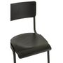 Voir la diapositive 5 : Paris Prix Chaise Vintage en Bois  Mauricio  82cm Noir