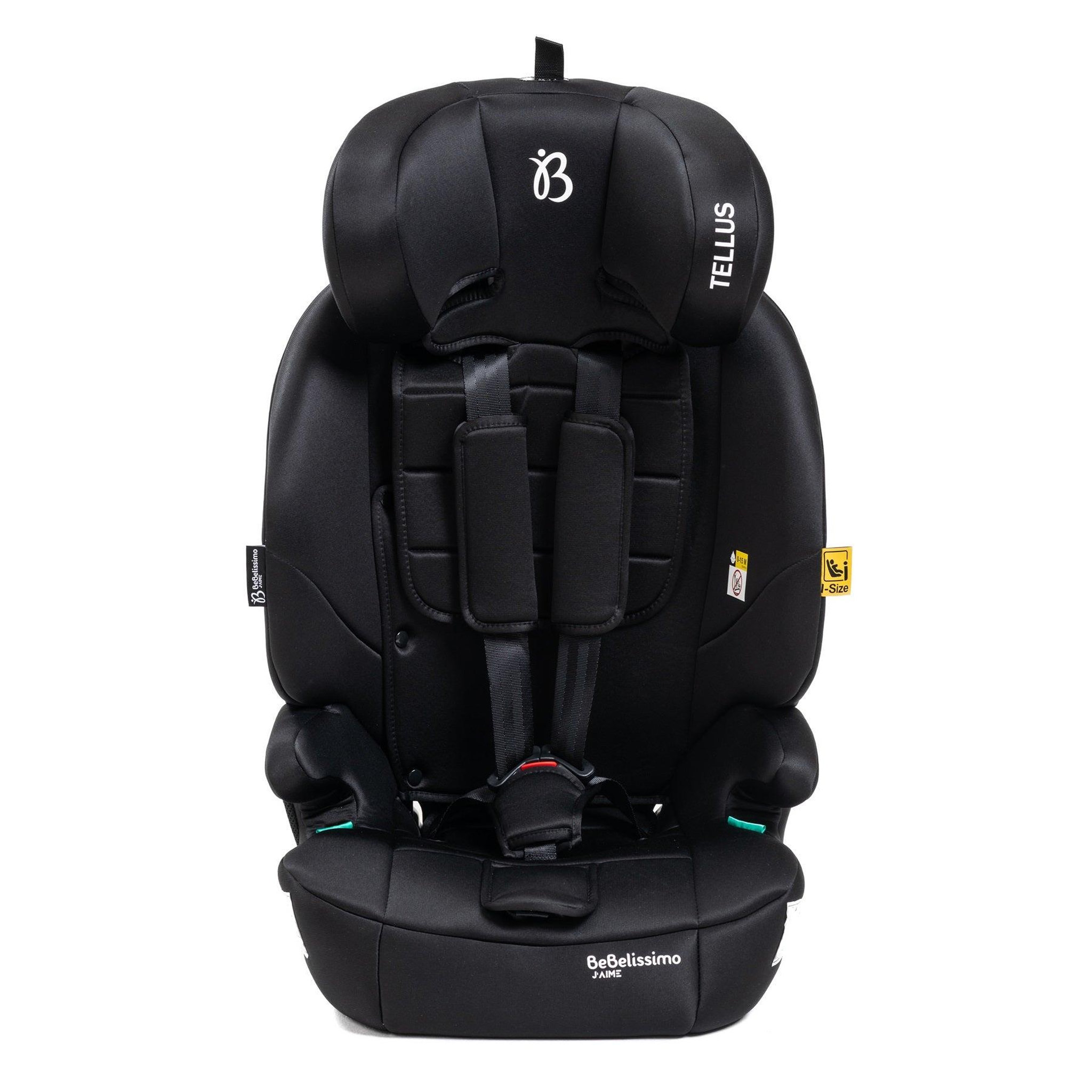 Voir la diapositive 3 : BEBELISSIMO Siège auto bébé I-size  - 76 -150cm - Tellus - de 9 à 36 kg, 15 mois à 12 ans -noir