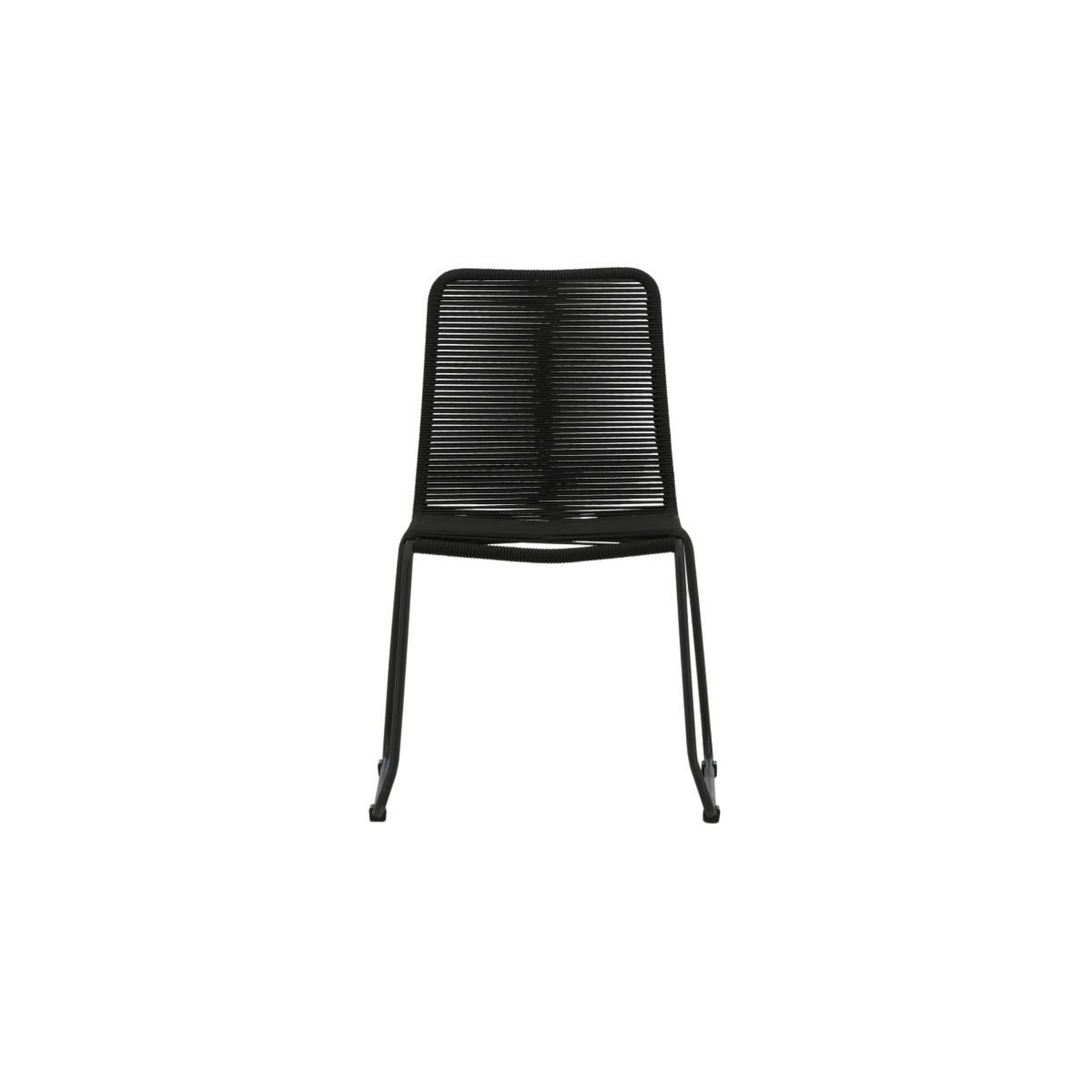 Voir la diapositive 2 : Paris Prix Chaise de jardin empilable  lindos  87cm noir