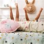 Voir la diapositive 2 : FUTURE HOME Coussin enfant imprimé en coton 35x35cm LAPIN