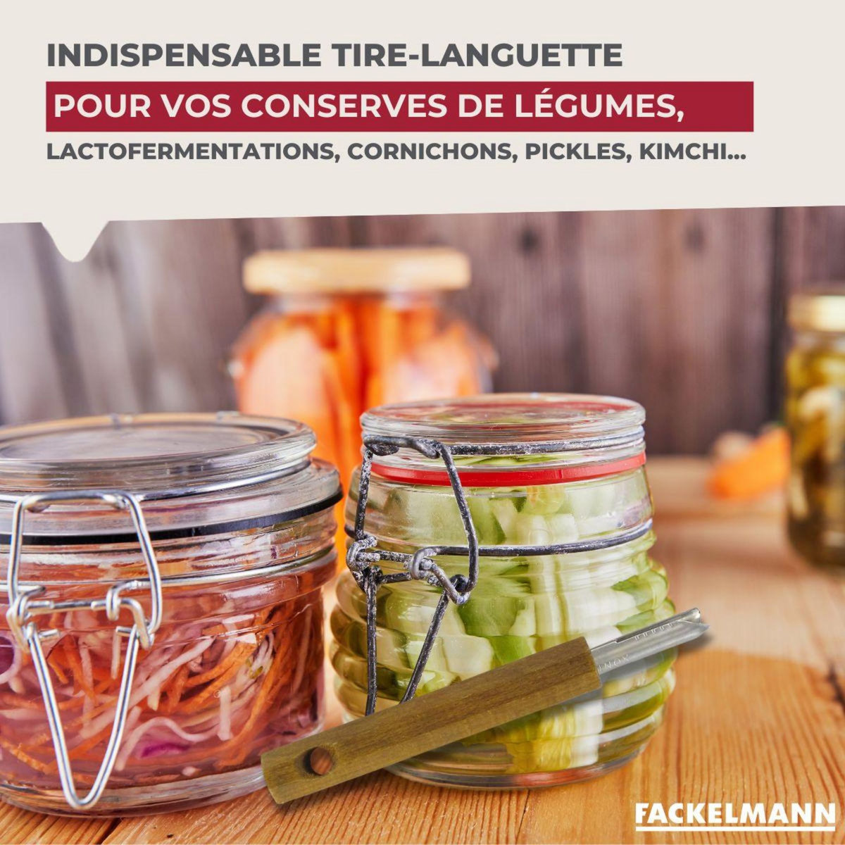Fackelmann Tire languette, ouvre bocaux Fackelmann