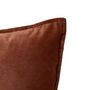 Voir la diapositive 3 : ATMOSPHERA Coussin Déco Uni  Lilou  55x55cm Marron Tonka