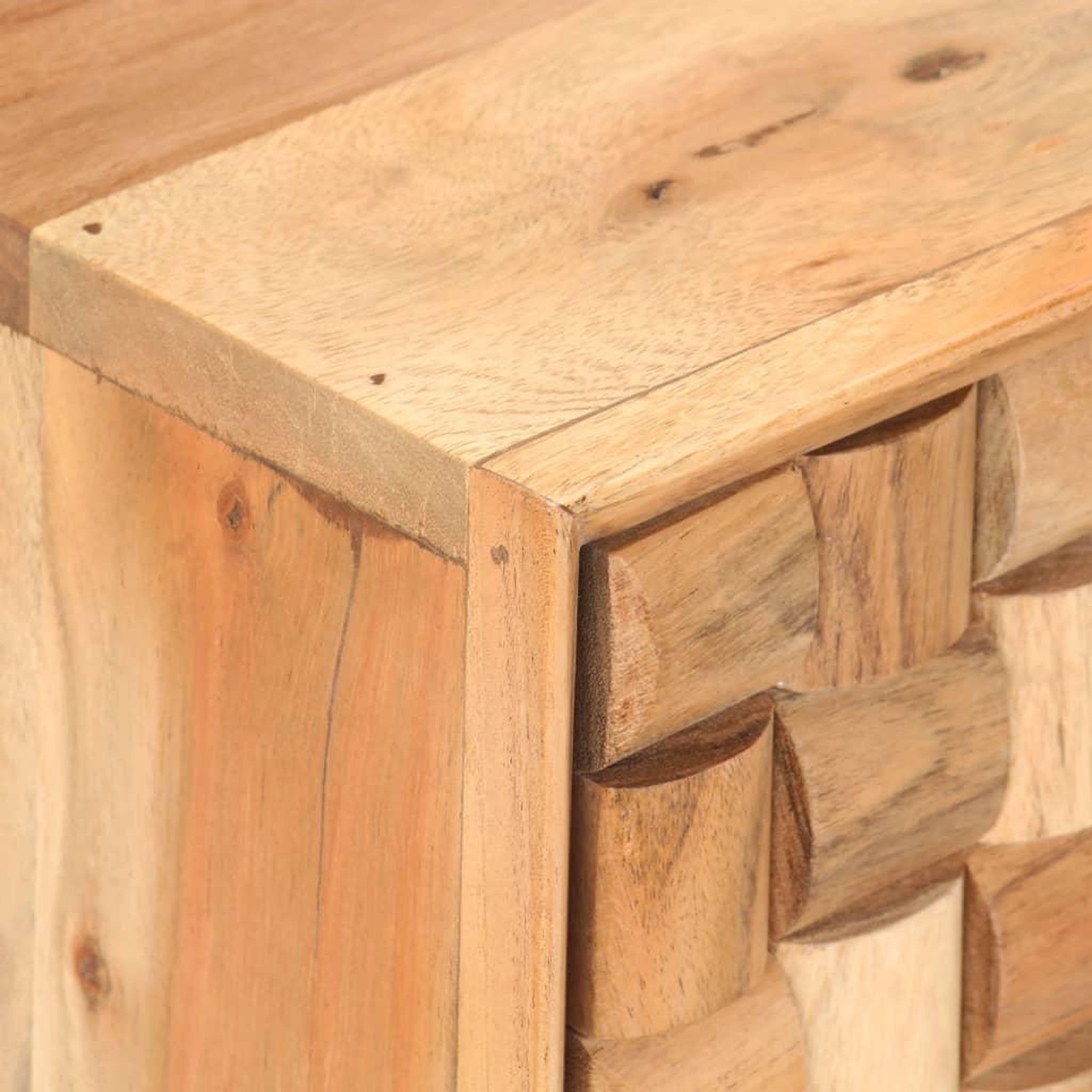 Voir la diapositive 4 : VIDAXL Meuble TV 100x35x40 cm Bois d'acacia massif