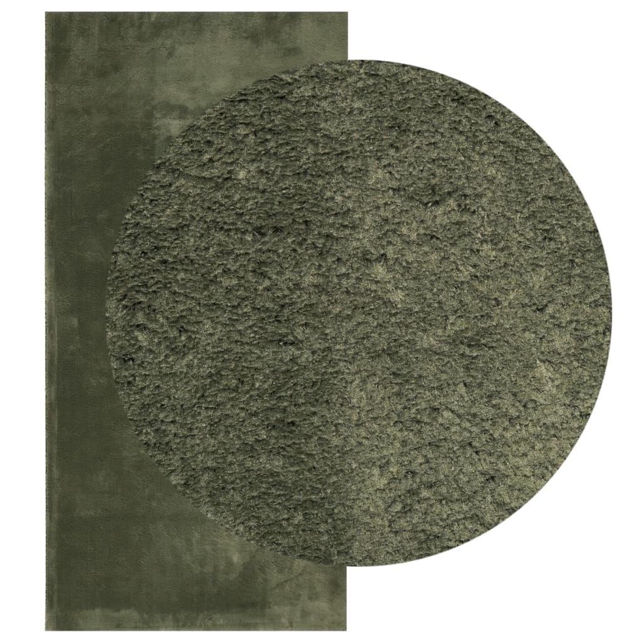 Voir la diapositive 3 : VIDAXL Tapis HUARTE a poils courts doux lavable vert foret 100x200 cm