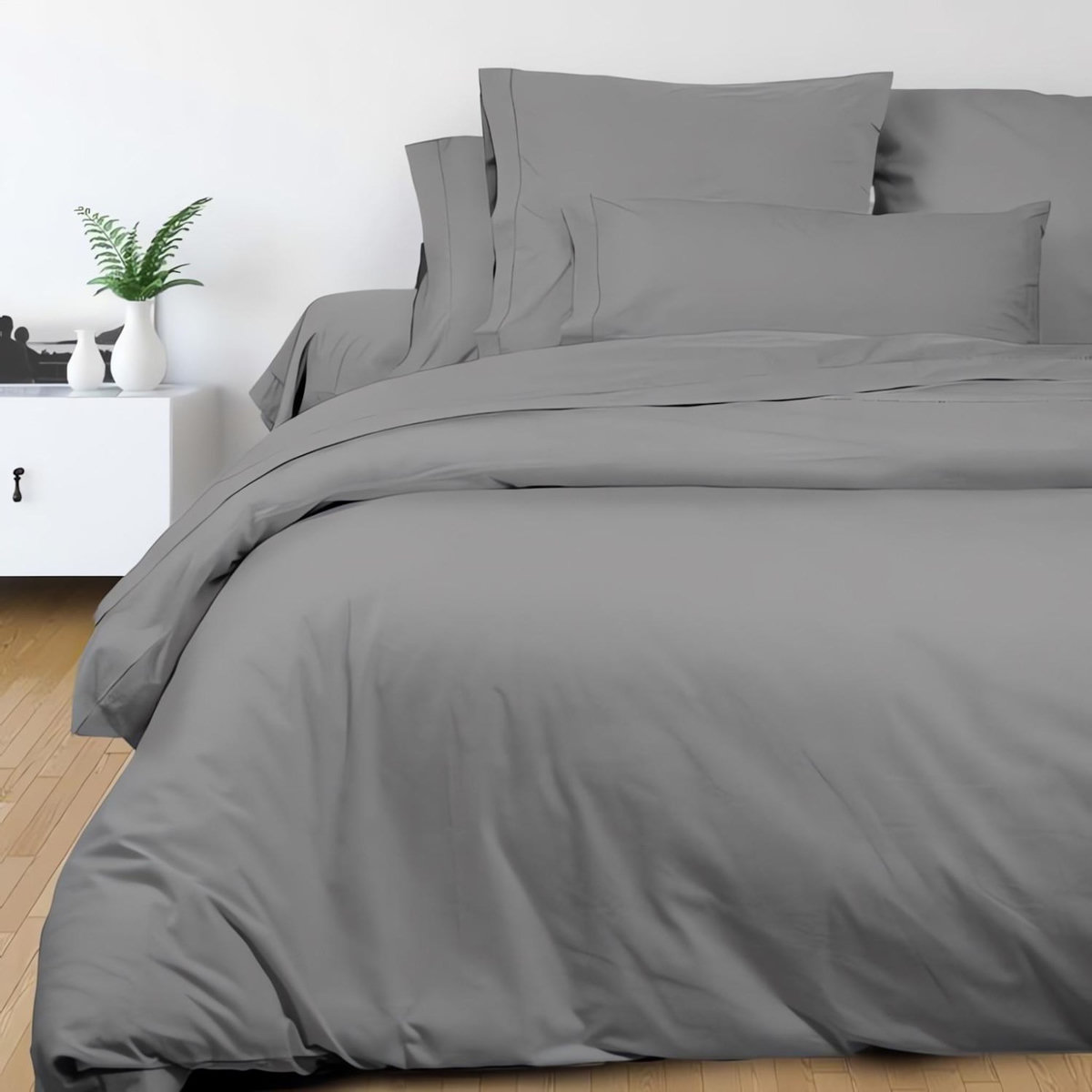 SOLEIL D'OCRE Drap plat en coton PERCALE, par Soleil d'ocre
