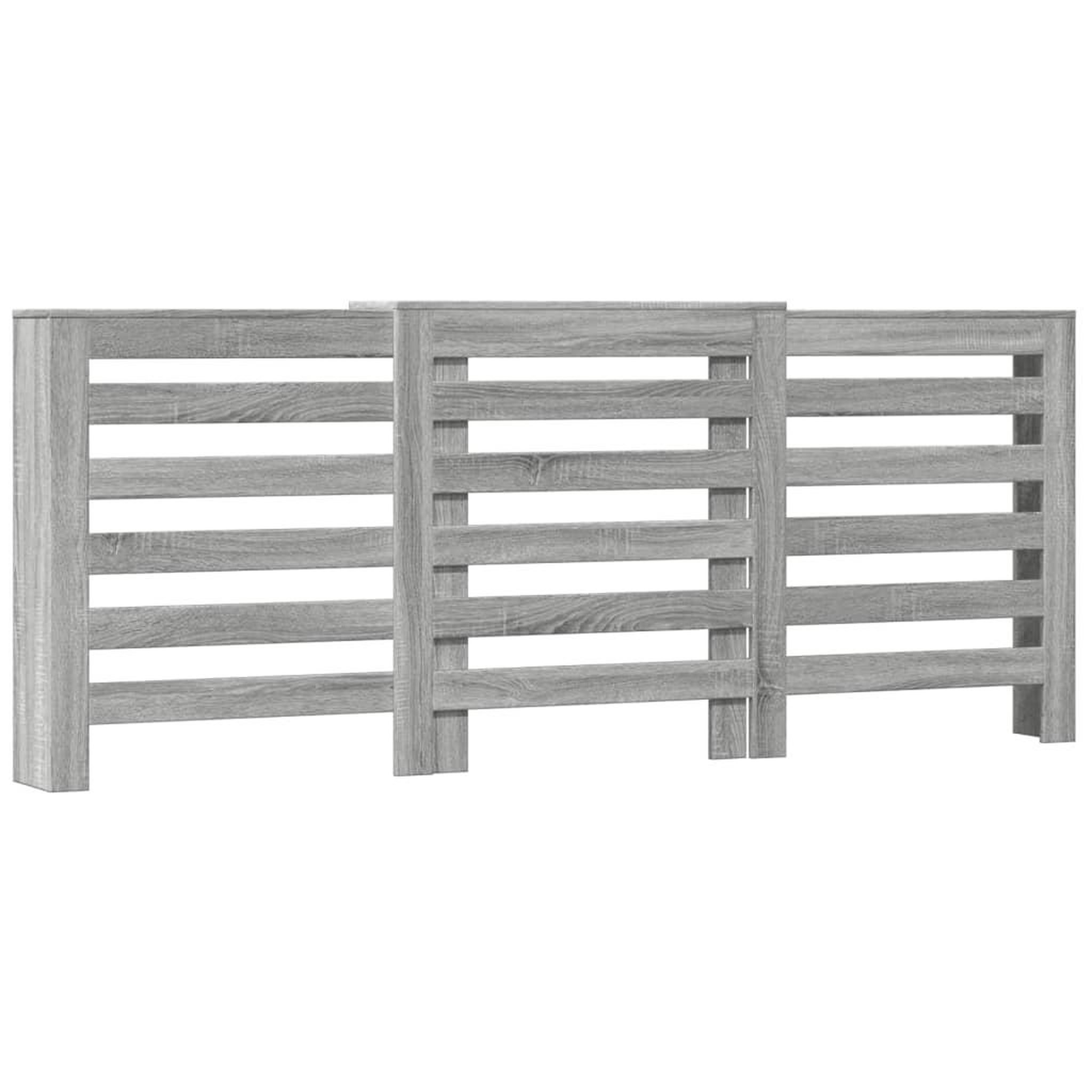 Voir la diapositive 2 : VIDAXL Cache-radiateur sonoma gris 205x21,5x83,5 cm bois d'ingenierie
