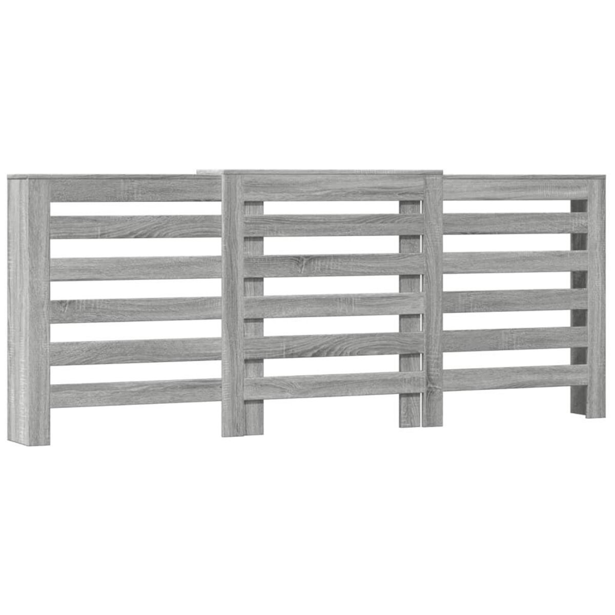 VIDAXL Cache-radiateur sonoma gris 205x21,5x83,5 cm bois d'ingenierie
