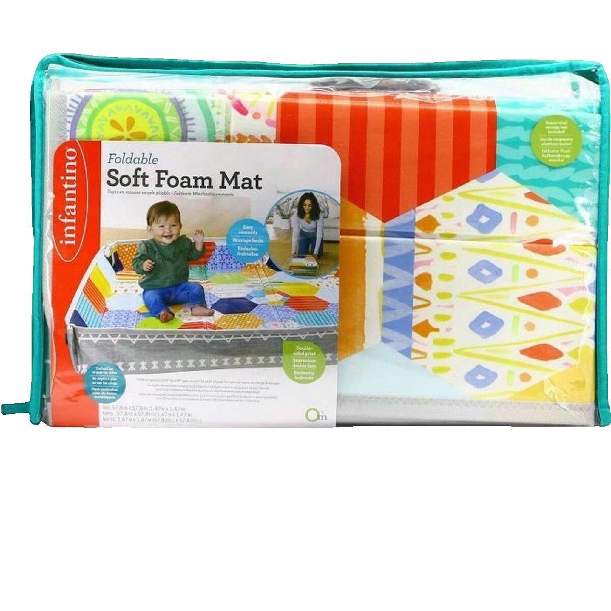 Voir la diapositive 2 : INFANTINO Tapis d'éveil Infantino pliable multicolore