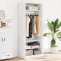 Voir la diapositive 1 : VIDAXL Garde-robe blanc 80x50x200 cm bois d'ingenierie