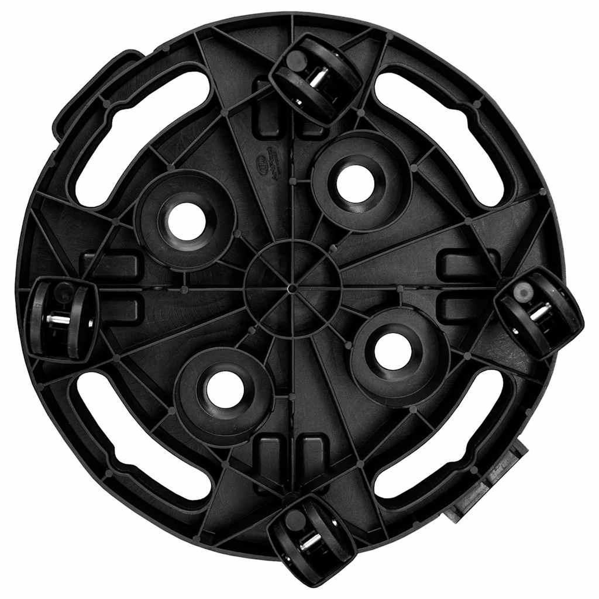 Voir la diapositive 4 : VIDAXL Chariots a plantes avec roues 2 pcs diametre 30 cm noir 170 kg