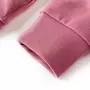 VIDAXL Sweatshirt pour enfants velours patchwork framboise 140