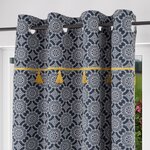 SOLEIL D'OCRE Rideau à oeillets coton 135x250 cm ESMERALDA, par Soleil d'ocre