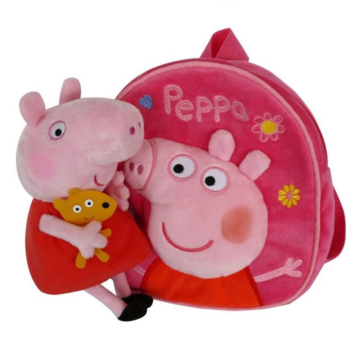 JEMINI Coffret Peppa Pig peluche + sac à dos 17 cm