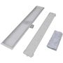 Voir la diapositive 5 : VIDAXL Drain de douche lineaire 2 pc 830 x 140 mm Acier inoxydable