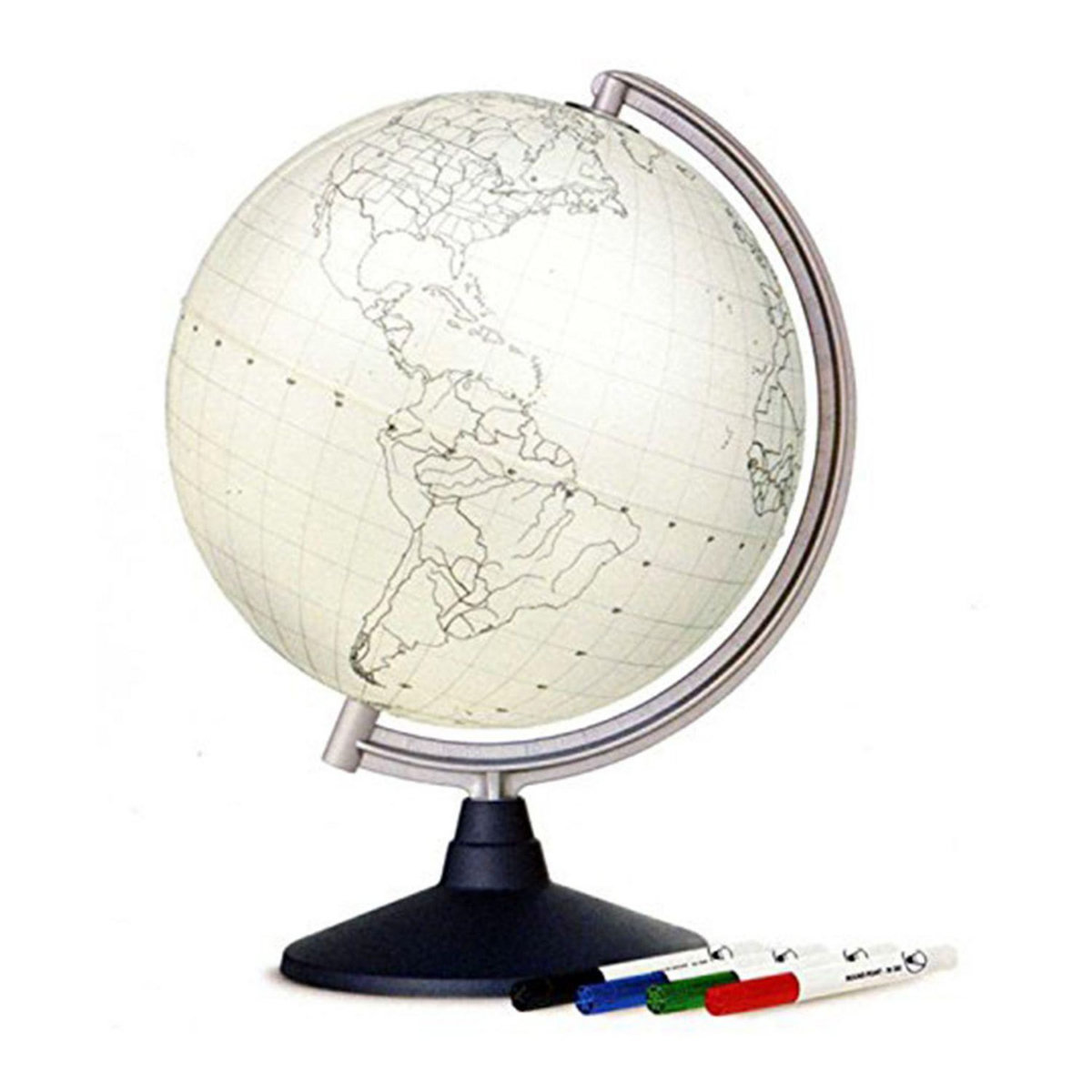 sicJeg / Nova Rico Globe terrestre blanc à colorier Ø 30 cm