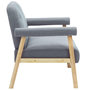 Voir la diapositive 4 : VIDAXL Canape a 2 places Tissu Gris clair