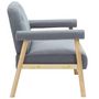 Voir la diapositive 4 : VIDAXL Canape a 2 places Tissu Gris clair