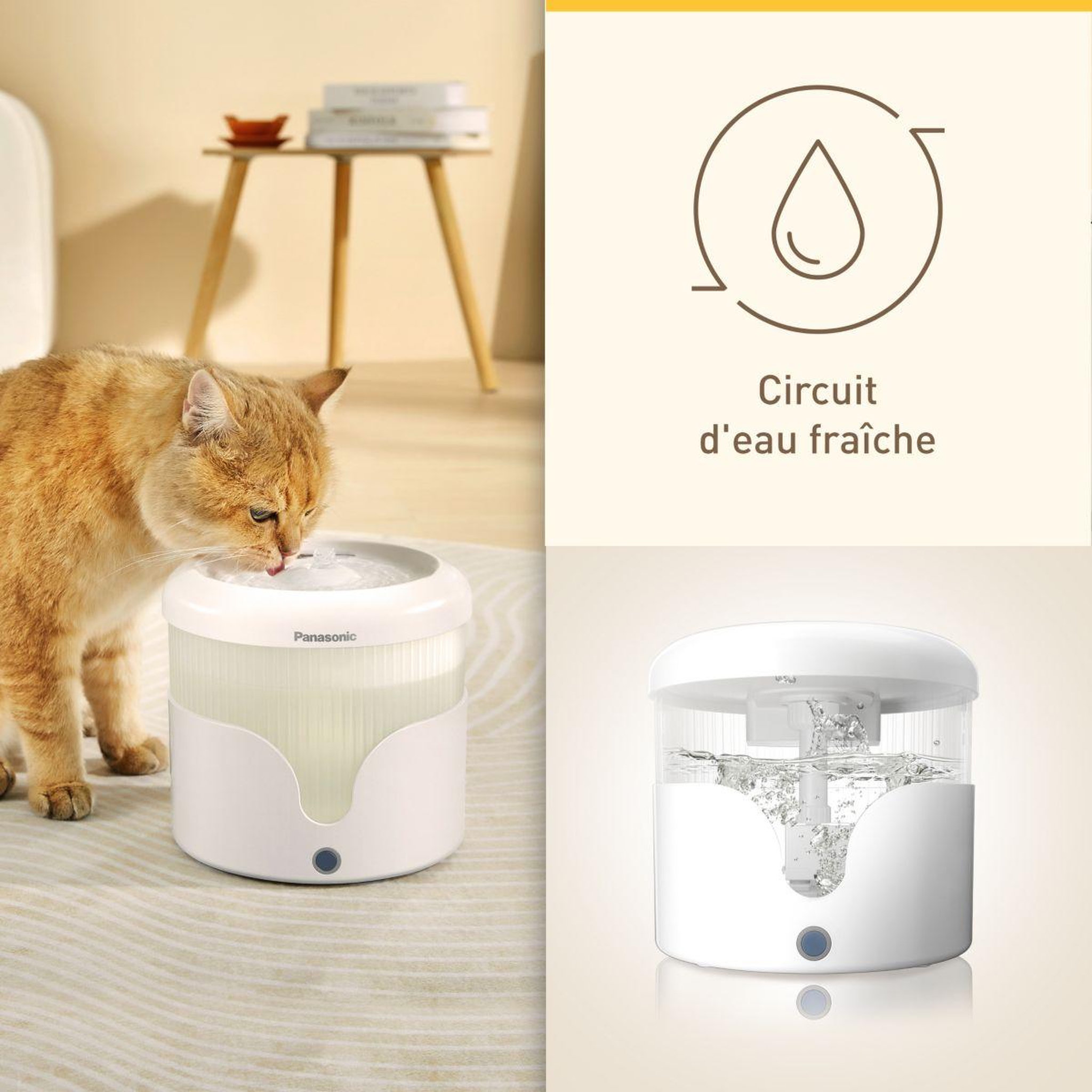 Voir la diapositive 2 : PANASONIC Fontaine à eau CP-JNW01CW