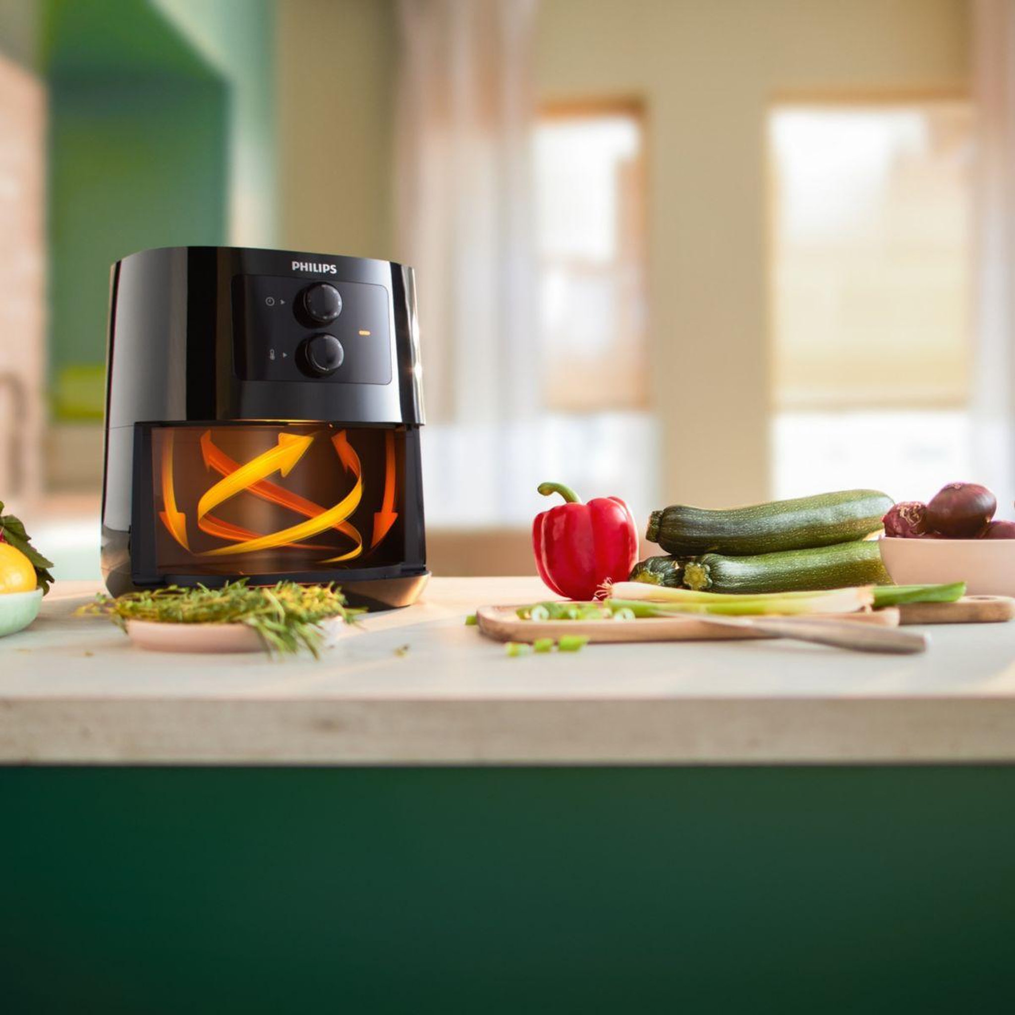 Voir la diapositive 4 : Philips Friteuse sans huile Série 3000 4,1L HD9200/90
